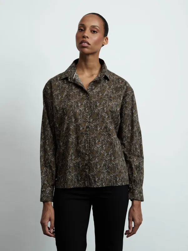 Farbige Hemdjacke aus Denim